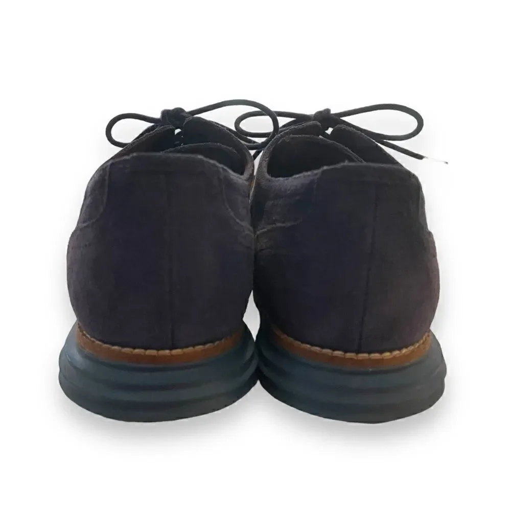 Cole Haan Navy Blue Zerogrand Wingtip Oxfords